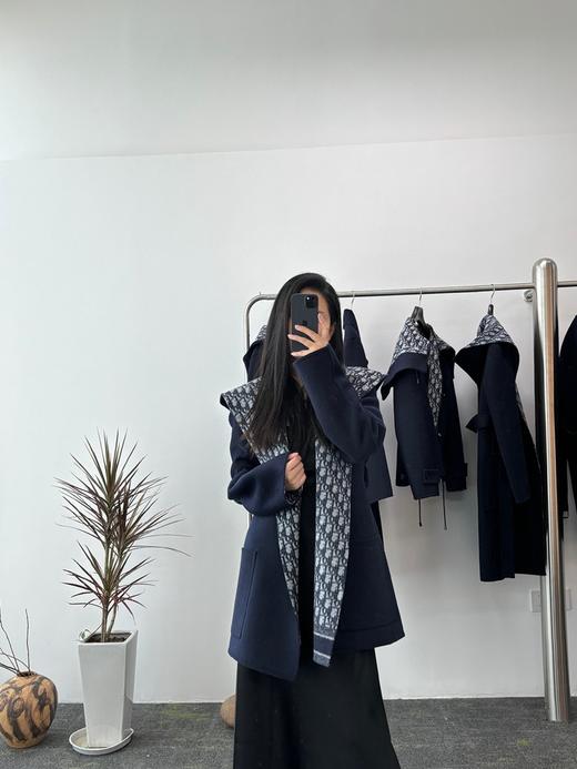 迪奥 经典双面浴袍连帽大衣 中长款（SZX） 商品图4