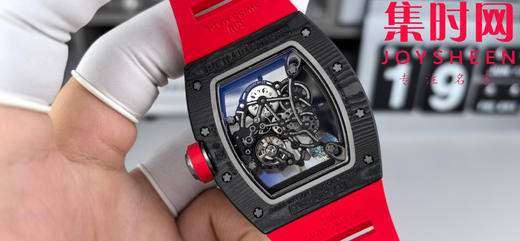 理查德米勒 APS新款RM055 RM55 黑红碳 碳纤维壳 男士腕表 丹东RMUL2一体机 里查德以其轻便时尚为主题，我们所有的金属件都采用钛金属制作同步原版 商品图4