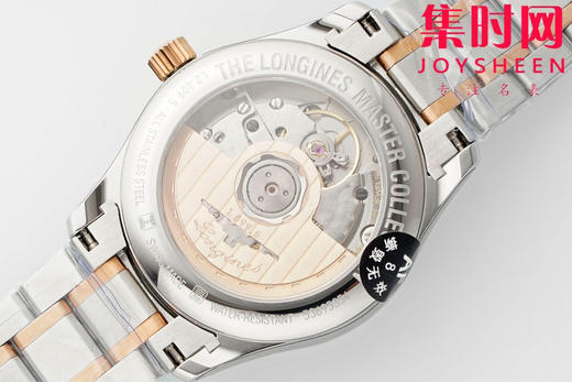 AF浪琴名匠月相系列 四针月相 名匠月相34mm 名匠月相女款 间玫金钻面 自动机械 女士腕表 优雅新选择！ 商品图5