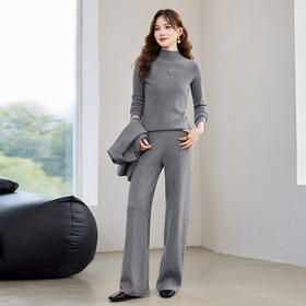 HR YBER601洋气时尚宽松版西装三件套装裤