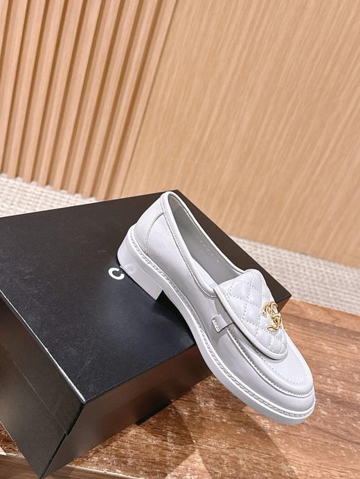 香奈儿 中古菱格 经典复古羊皮乐福鞋(DBG) 商品图1