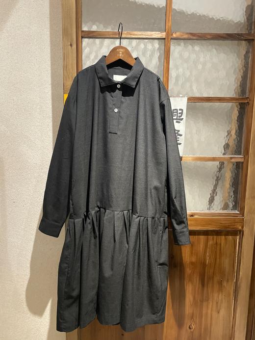 NITTO 衬衫领羊毛连衣裙 商品图8