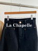会员福利【小个子天菜】拉夏贝尔/La Chapelle高腰显瘦直筒烟管裤小个子牛仔裤秋季新款百搭九分裤 商品缩略图2