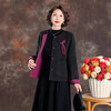 XT 2502蝴蝶结妈妈双面羊毛大衣减龄羊毛呢子短外套 商品缩略图2