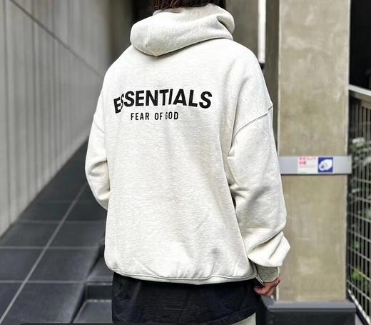 FEAR OF GOD ESSENTIALS FOG胸口后背植绒男女情侣明星同款秋冬纯棉帽衫卫衣（BG） 商品图7