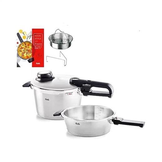 【春上新】10楼菲仕乐  2.5+4.5L双子星高速快锅套装德国原装进口   吊牌价5759元  活动价3980元 商品图0