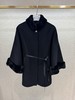 LP龙猫小羊皮腰带羊绒斗篷外套（HY） 商品缩略图9