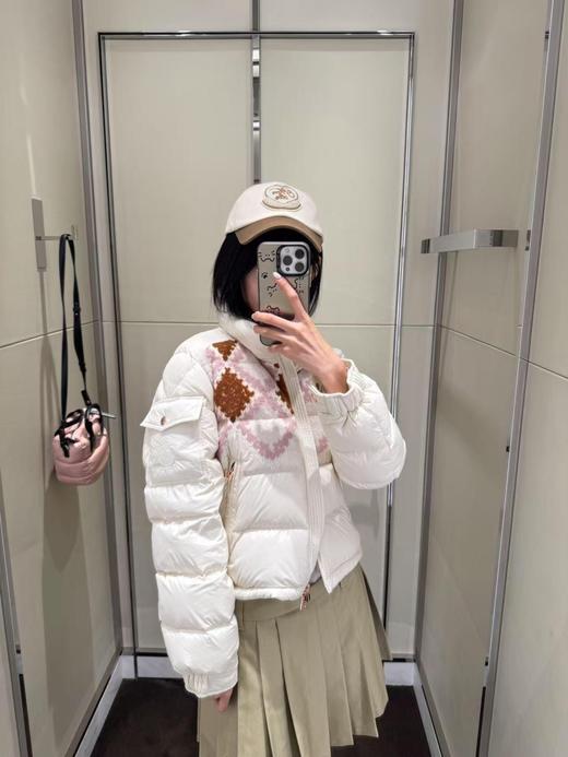 Moncler 25Fw秋冬新款 Megara毛线刺绣面包服短羽绒服(DQJ*MM) 商品图1