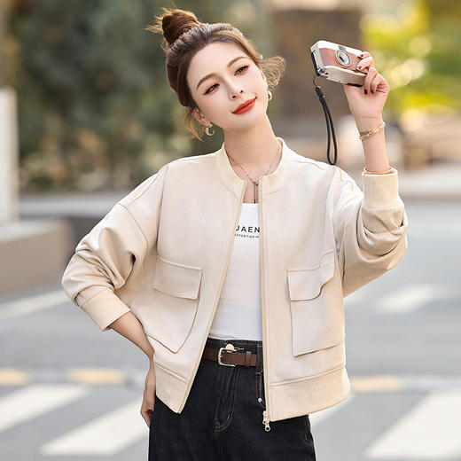 时尚气质洋气显瘦上衣蝙蝠袖流行夹克HR-MUQQ4133 商品图2