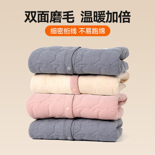 嘟嘟家宝宝秋衣冬款儿童保暖内衣男童夹棉上衣女童内搭开衫冬保暖D5DNY021 商品图4