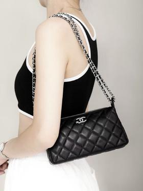 香奈儿 星星麻将包✨黑/白色风味简约大气（ZB*LZ）