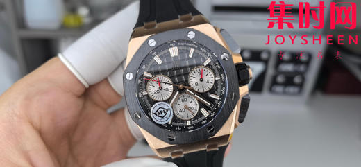 APS新品爱彼皇家橡树离岸型26420系列 APS26420 玫金黑陶钢 4401机 男士腕表 商品图0