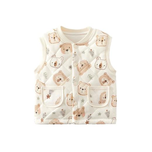 婴儿马甲秋冬款a类外穿坎肩宝宝儿童背心马甲女男童纯棉加厚马夹 商品图4