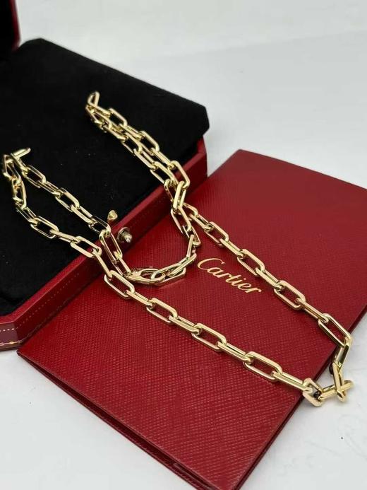 卡地亚 斯巴达 方形链环设计 项链 男款 （XK） 商品图4