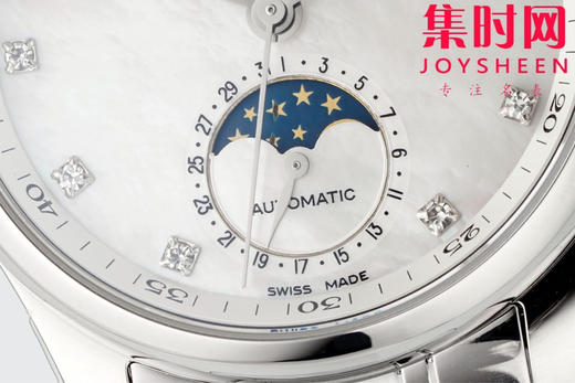 AF浪琴名匠月相系列 四针月相 名匠月相34mm 名匠月相女款 贝母钻面 自动机械 女士腕表 优雅新选择！ 商品图4