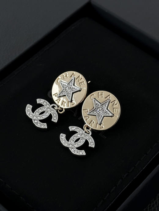 香奈儿 徽标缀饰设计耳环男女同款情侣款-（XK） 商品图6