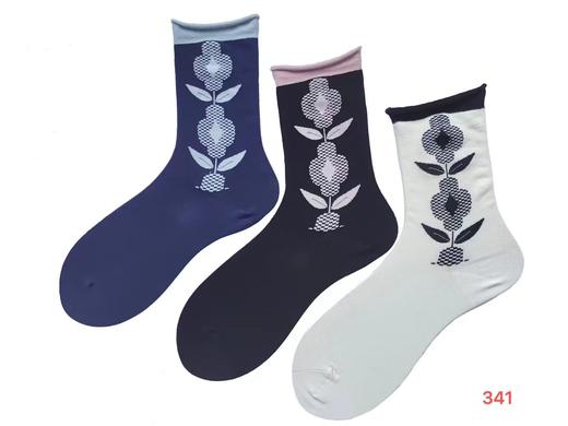 【3F】诗依露厅维奥尼松口花束棉女袜（提货时间：10.20-11.28） 商品图0