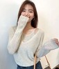老米优品🎈自带叠搭层次感《设计款假两件V领针织衫》不费力的时髦感~~ 商品缩略图1
