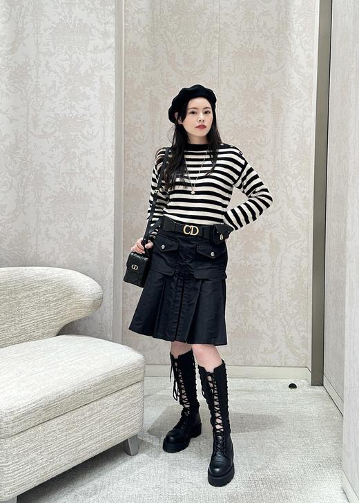 迪奥 25FW秋冬新款 海军风肩扣条纹针织毛衣（DQJ*MM） 商品图1