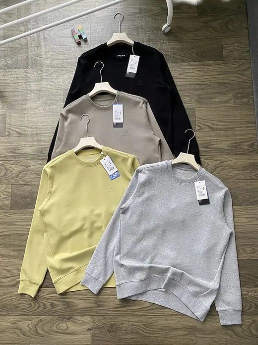 凯乐石男士华夫格纯色圆领卫衣 商品图0