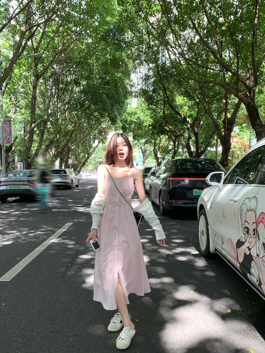 【189元任选2件】最后一波现货！法式度假吊带连衣裙收腰A字长裙 商品图5