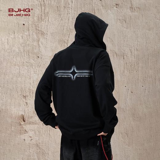 BJHG不计后果秋季开衫连帽卫衣男潮牌宽松美式复古高街情侣款外套 商品图0