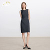 AD秋冬内搭职业连衣裙女2025新款灰色绵羊毛无袖西装裙背心裙正装 商品缩略图1