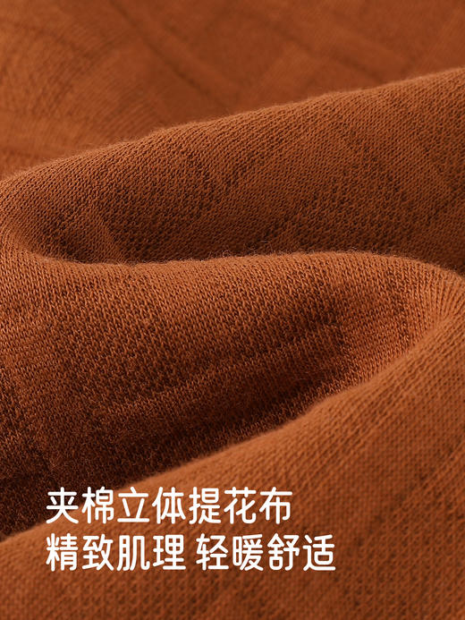 英氏婴儿夹棉连体衣秋冬羊羔绒男童保暖撞色男宝衣服YRHAJ4R018A 商品图1