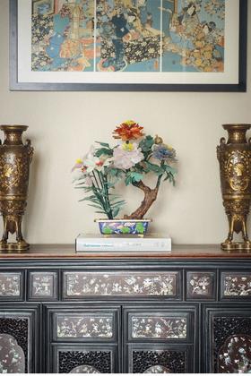 【已售】独角鹿西洋古董 20世纪中国创汇时期出品牵牛花纹样景泰蓝盆装饰珍宝「牡丹」像生盆景