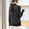 CC 28-1589半高领蕾丝打底衫珍珠洋气针织上衣 商品缩略图2