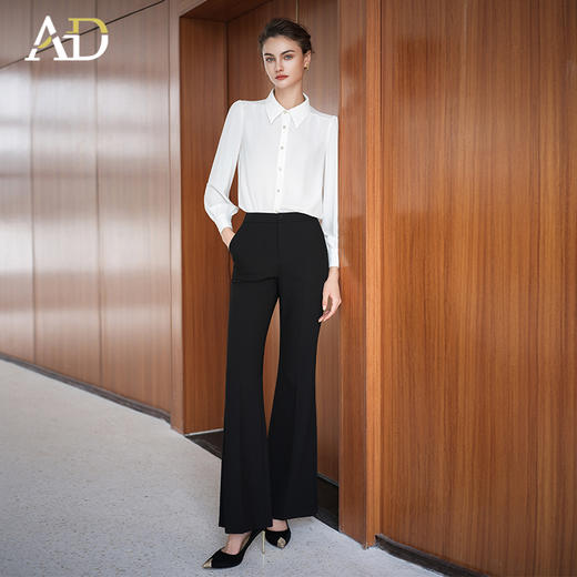 AD高端时尚套装女白衬衣2025新款秋冬高级感气质衬衫搭配马夹套装 商品图0