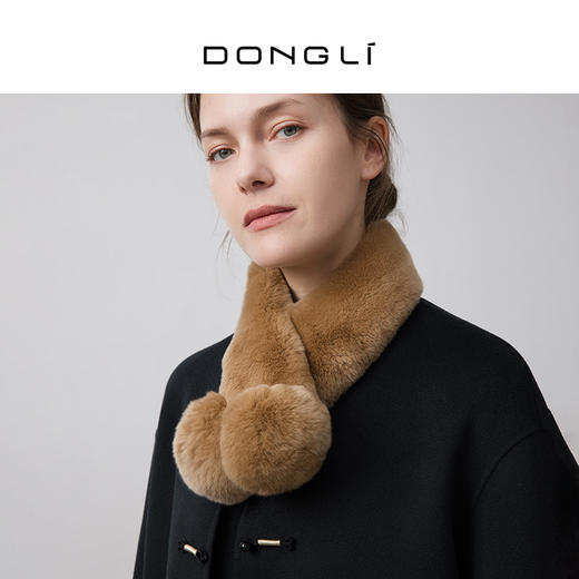 东黎 • 你本珍贵 女士秋冬獭兔毛皮围巾 5643 商品图6