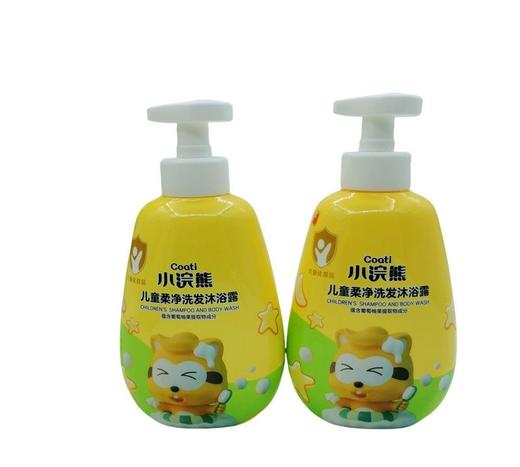 小浣熊儿童洗发水沐浴露500ml宝宝男女小孩洗头洗澡清香不刺激（非卖品字样） 商品图2