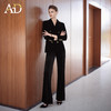 AD高级感气质丝绒西装套装女2025新款秋冬保暖西服外套高腰阔腿裤 商品缩略图1