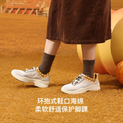 Pansy盼喜女鞋休闲运动鞋一脚蹬轻便妈妈鞋秋厚底增高舒适鞋HD4190 商品图1