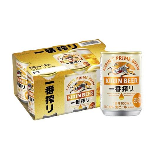 MM 麒麟一番榨啤酒135ml*6 商品图0