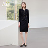 AD职场通勤职业装女秋季2025新款小香风黑色套装气质V领长袖外套 商品缩略图0