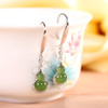 【福禄珍喜】S925纯银和田玉碧玉福禄葫芦耳饰【RP-EZ620027】 商品缩略图2
