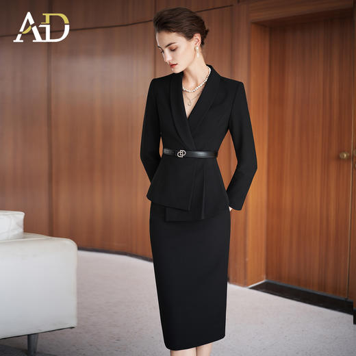 AD职场女神范套装高端黑色气质工作服2025秋季新款经理公务员正装 商品图2