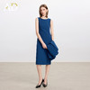 AD高级感蓝色职业连衣裙女士简约通勤西装内搭裙子2025新款背心裙 商品缩略图2