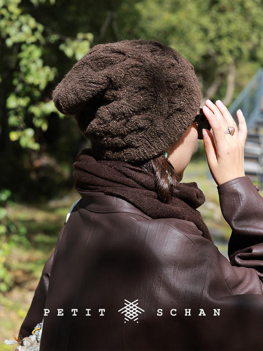 PETIT SCHAN小闪 #090 A Twisted Sense of Joy 开心麻花 牦牛绒骆驼绒混纺手纺纱手工编织冷帽 商品图1