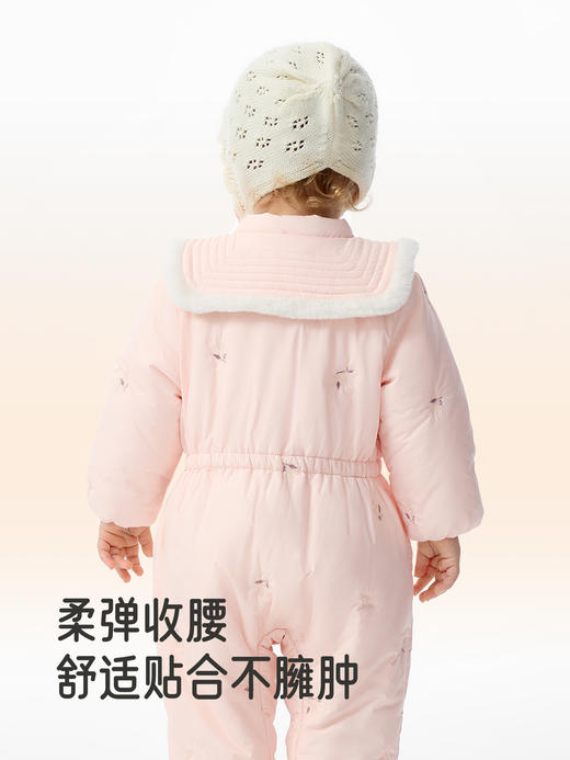 英氏婴儿爬服宝宝哈衣冬季三防夹棉A类长袖连体衣YRHAJ4R025A 商品图3