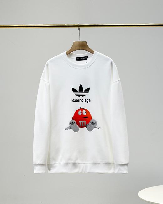 BALENCIAGA/巴黎世家&阿迪联名M豆春秋季新款纯棉针织圆领卫衣 商品图1