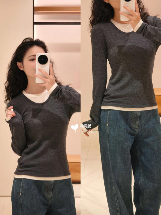 【高品质私服】【IC羊毛针织布双领假两件套头衫】周二（10.14）上午10点开始 G1580【无标出货 介意慎拍】 商品图3