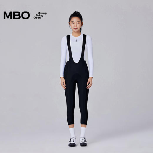 MBO LightWarm™女子秋冬储物抓绒背带骑行七分裤 双箭头 T177C  (经销商专拍链接，非经销商拍单不发货) 商品图4