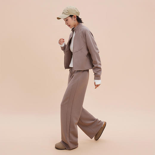 跃牌【轻匀系列】2025新款抽绳直筒运动裤高腰百搭宽松休闲裤阔腿显瘦健身运动长裤CK4022 商品图2