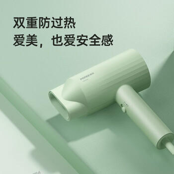 飞科（FLYCO）博锐电吹风机吹头发家用大功率不伤发便携护发吹风筒女士宿舍用 翡翠绿PH1628 /家用电器 /个护健康 /电吹风 商品图1