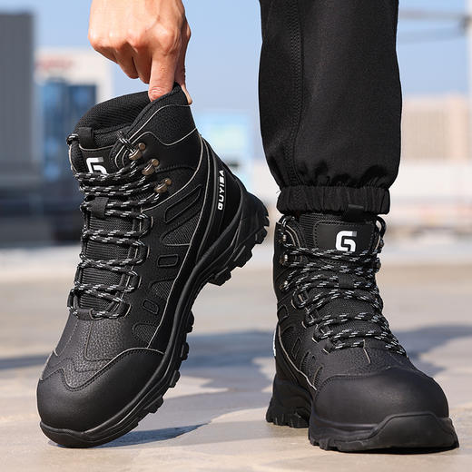 新款高帮劳保鞋四季款橡胶底耐磨徒步系列防砸防刺穿防水 商品图1