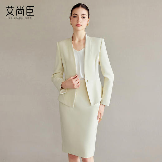艾尚臣修身西装套装女商务通勤西服正装高级感面试职业装工作服秋 商品图3