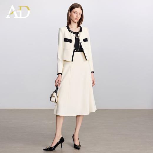 AD大方得体穿搭一整套2025新款职业装女秋季两件套装小香风外套 商品图0
